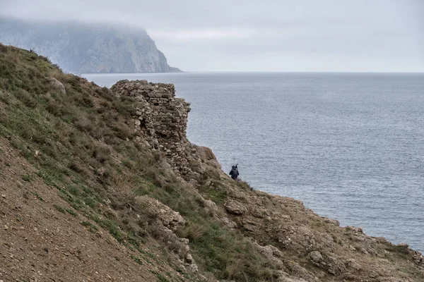 Professionele Videocamera Het Fotograferen Van Natuurlijke Landschappen — Stockfoto