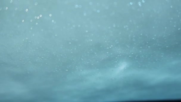 Inside view of a car being washed on an automatic machine. — Stock Video