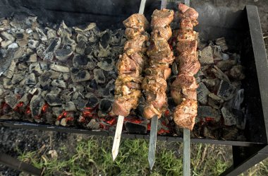 soba üzerinde yemek. Yukarıdakilerin güzel görünümü.