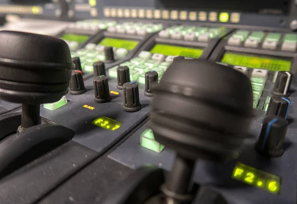 Television equipment in a television broadcasting studio — Stock Photo, Image