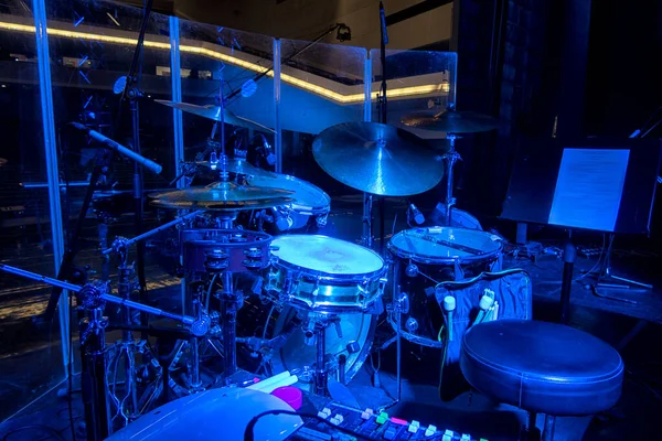 Drum Set Stage Concert — Stock Photo, Image