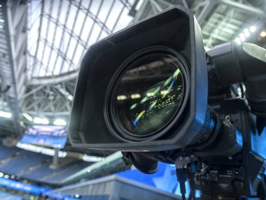 Futbol maçında televizyon. Futbol Maç Kamerası.