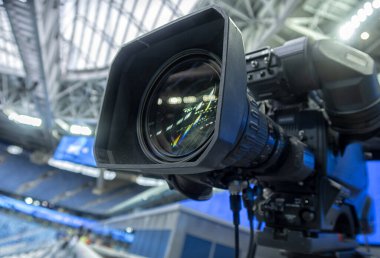 Futbol maçında televizyon. Futbol Maç Kamerası.