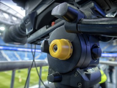 Futbol maçında televizyon. Futbol Maç Kamerası.