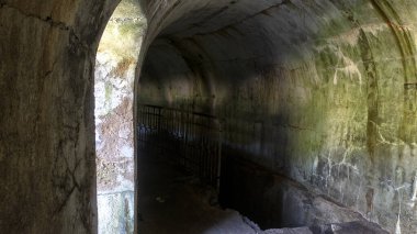 Askeri savunma tahkimatı. Fort Pospelov 'da. Vladivostok Rusya