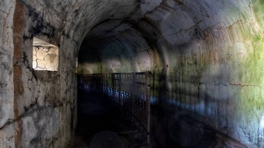 Askeri savunma tahkimatı. Fort Pospelov 'da. Vladivostok Rusya
