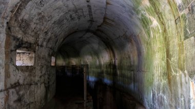 Askeri savunma tahkimatı. Fort Pospelov 'da. Vladivostok Rusya