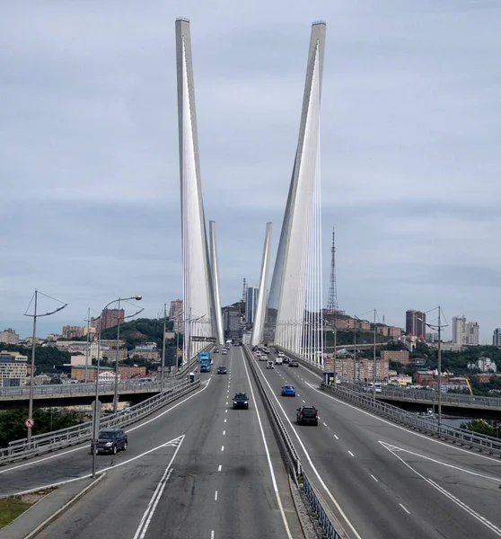 Vista Ciudad Vladivostok Rusia Extremo Oriente Rusia Ciudad Vladivostok Puerto —  Fotos de Stock