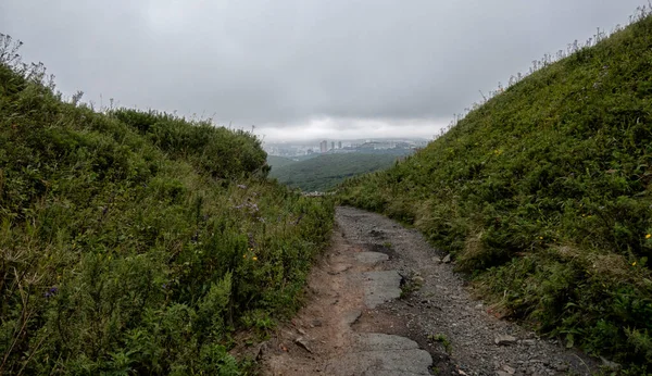 Uitzicht Stad Vladivostok Rusland Verre Oosten Van Rusland Stad Vladivostok — Stockfoto