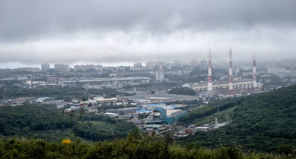 Pohled Město Vladivostok Rusko Daleko Východ Ruska Města Vladivostok Přístav — Stock fotografie