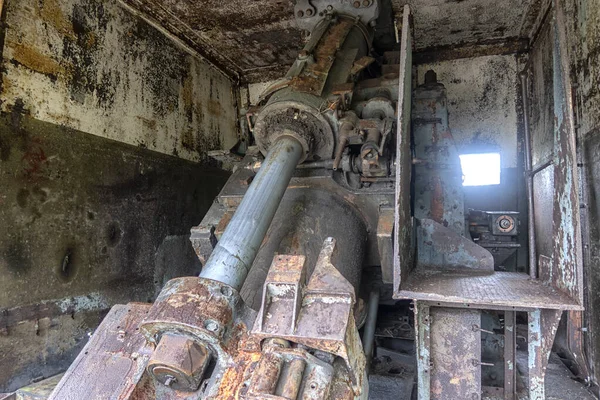 Παλιά Εγκαταλελειμμένη Πυροβολαρχία Στο Βλαδιβοστόκ Της Ρωσίας Μνημεία Του Βλαδιβοστόκ — Φωτογραφία Αρχείου