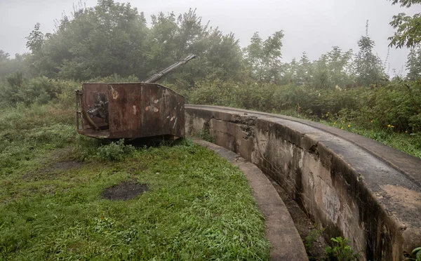 Oude Verlaten Wapenbatterij Vladivostok Rusland Bezienswaardigheden Van Vladivostok Militair Voorwerp — Stockfoto