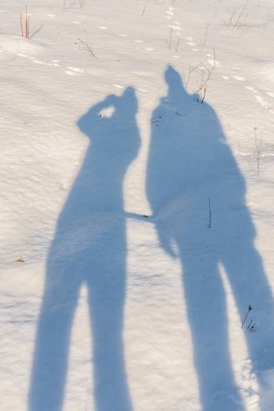 Silhouettes of man and woman — Stock Image Silhouettes of man and woman Royalty Free Stock Photos