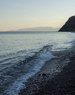 Sahil sakin yaz rahat akşam