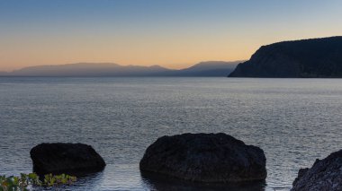 Denizde güzel bir gün batımı