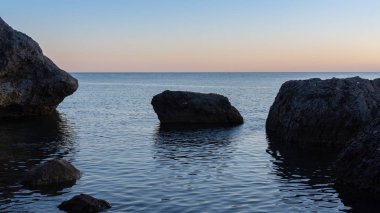 Denizde güzel bir gün batımı