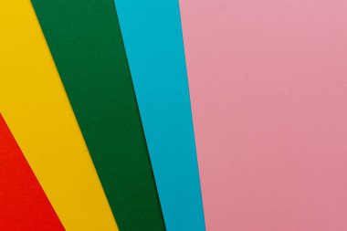 Renkli arka planda üstte görünüm