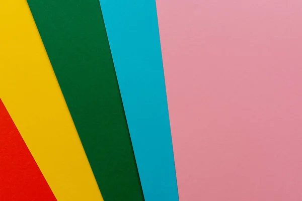 Vista superior sobre fondo colorido — Foto de Stock