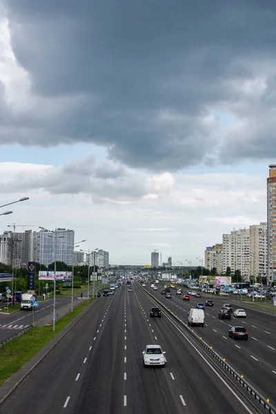 Вид на дорогу в Борисполь — стоковое фото