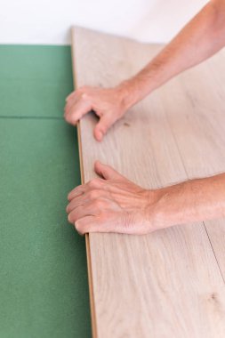 Ahşap laminat parke yükleme alt