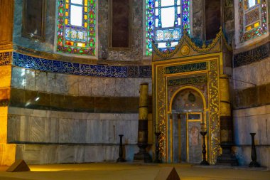Antik Ayasofya veya Aya Sofya, İstanbul'un önemli yerlerinden biridir. Ayasofya vintage iç