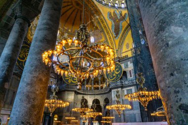 Antik Ayasofya veya Aya Sofya, İstanbul'un önemli yerlerinden biridir. Ayasofya vintage iç