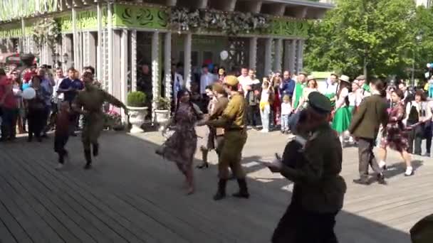 Rússia Moscow Maio 2019 Dia Vitória Conjunto Canções Folclóricas Russas — Vídeo de Stock