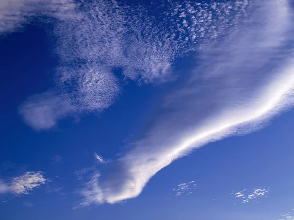 見事な鮮やかな色の高積雲曇り空 Cloudscape 中旬青い空に不思議な雲の形成を特徴します ニュー サウス ウェールズ オーストラリア — ストック写真
