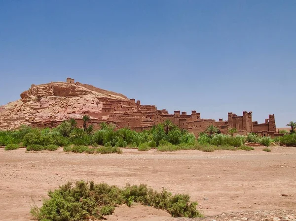 Kasbah Ait Benhaddou Ksar Ait Ben Haddou Dveře Sahary Maroku — Stock fotografie