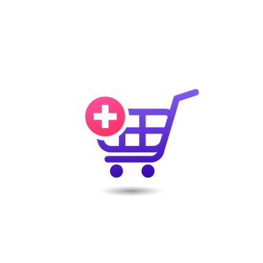 alışveriş sepeti öğe simgesi tasarım ekleyin. simgesi tasarım Sepete Ekle
