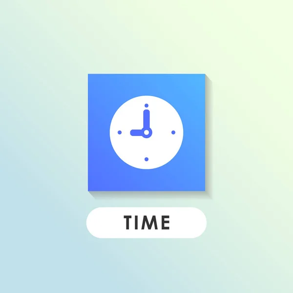 Conception Moderne Icône Vecteur Horloge Icône Vectorielle Temps — Image vectorielle