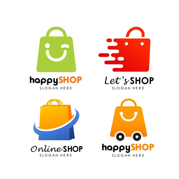 Alışveriş mağazası logo tasarım vektörü