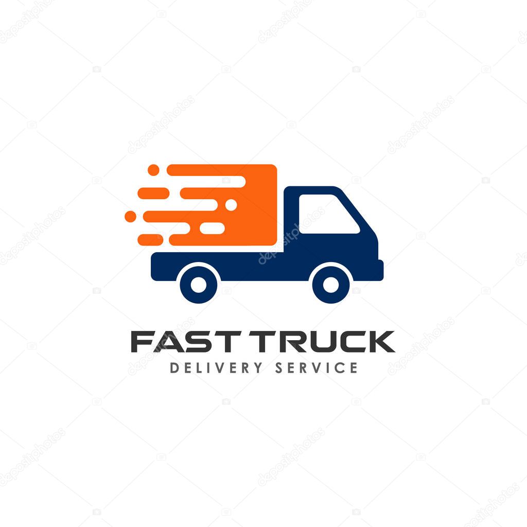 courier logo design template. shipment logo design icon vector illustration