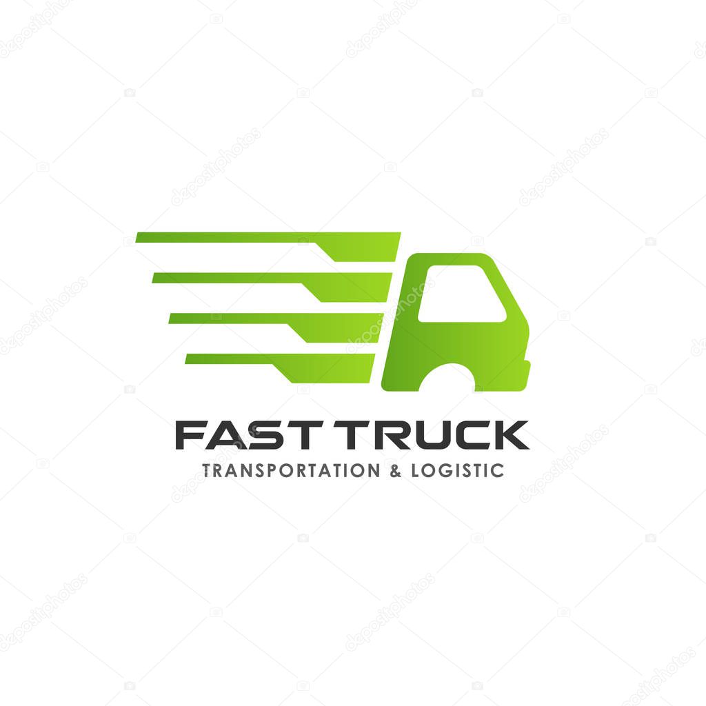 delivery services logo design. courier logo design template icon vector