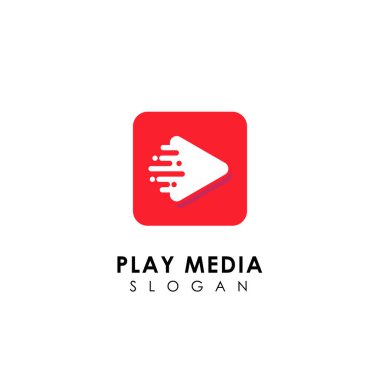 hızlı oyun medya logo tasarım şablonu. simgesi simgesi tasarım oyna