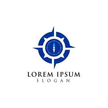 logo tasarım pusula. Gezinti simgesi simgesi
