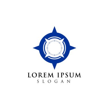 logo tasarım pusula. Gezinti simgesi simgesi