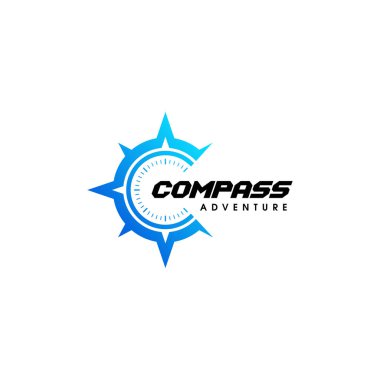 logo tasarım pusula. c harfi logo simgesi simgesi