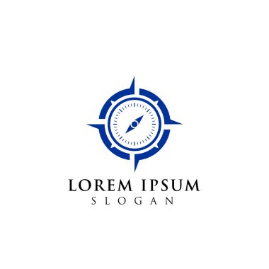 logo tasarım pusula. Gezinti simgesi simgesi
