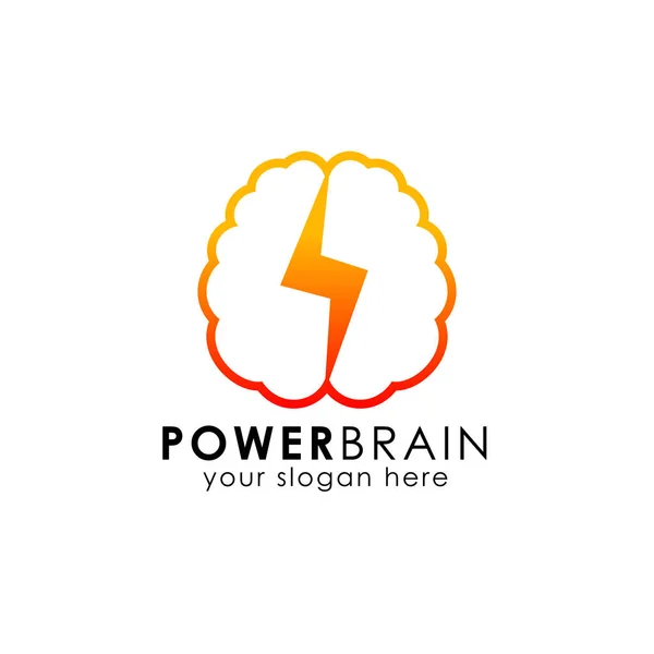 Modelo Inteligente Projeto Logotipo Cérebro Ícone Vetor Cerebral Digital — Vetor de Stock