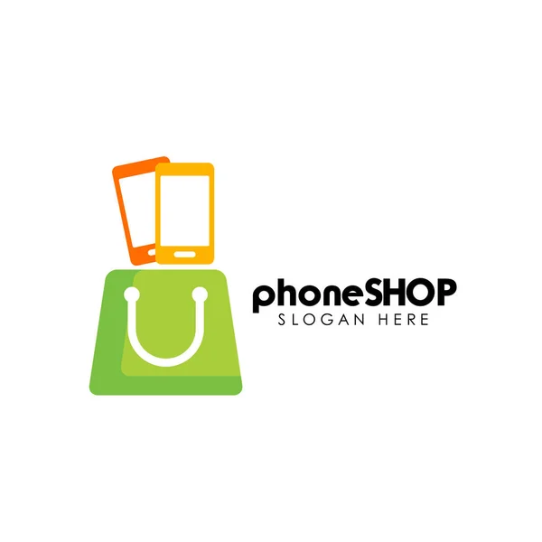 Téléphone Boutique Logo Modèle Conception Gadget Boutique Logo Design — Image vectorielle