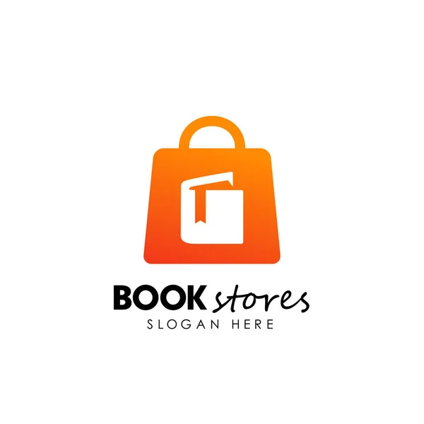 Design Del Logo Delle Librerie Design Icona Libreria — Vettoriale Stock