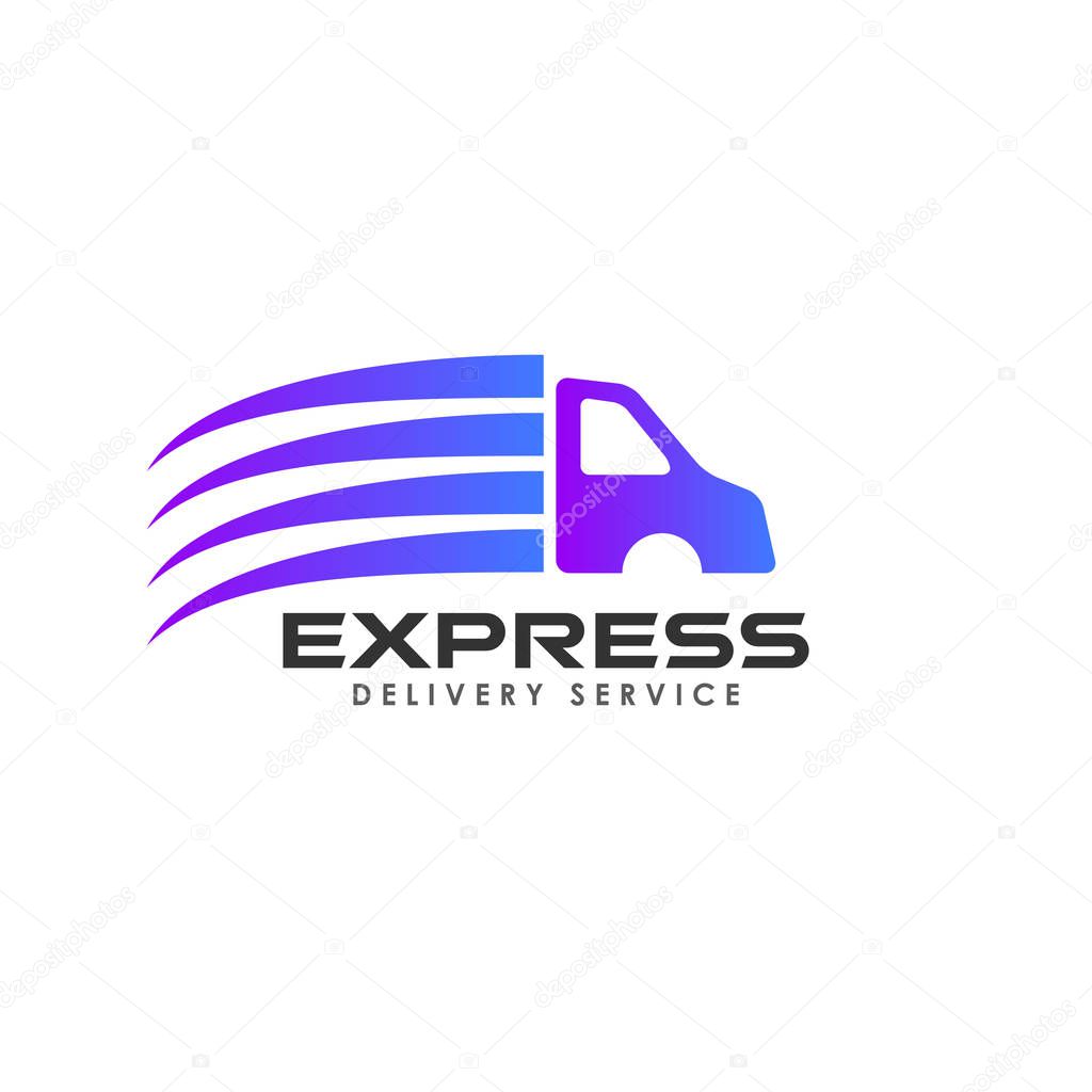 Delivery services logo design. cargo logo design template icon vector