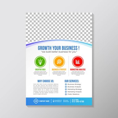 Yaratıcı iş broşür tasarım şablonu