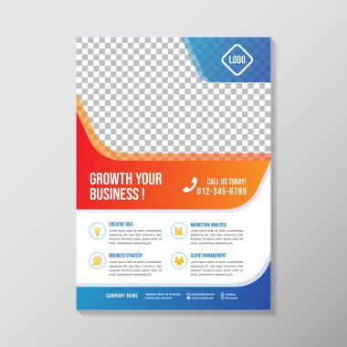 Yaratıcı iş broşür tasarım şablonu