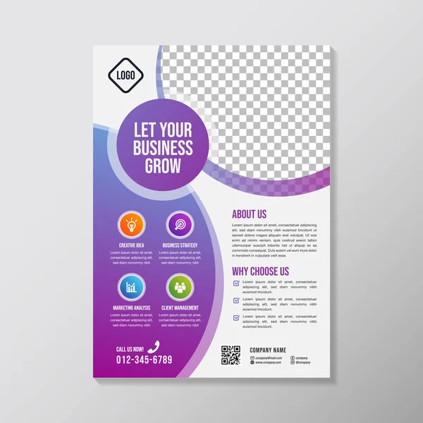 Ontwerpsjabloon Van Creatieve Business Brochure — Stockvector