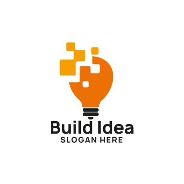 yaratıcı bir fikir logo tasarım şablonu. ampul simgesi simgesi tasarımlar