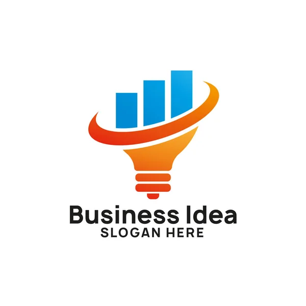 Biznes Pomysł Logo Szablon Projektu Wykresu Strzałka Ilustracja Wzory Symbol — Wektor stockowy