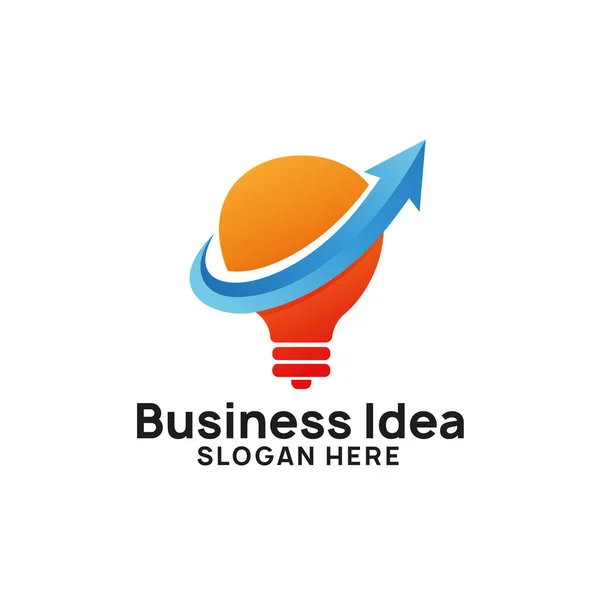 Ontwerpsjabloon Voor Creatieve Business Idee Logo Lamp Pictogram Symbool Ontwerpen — Stockvector