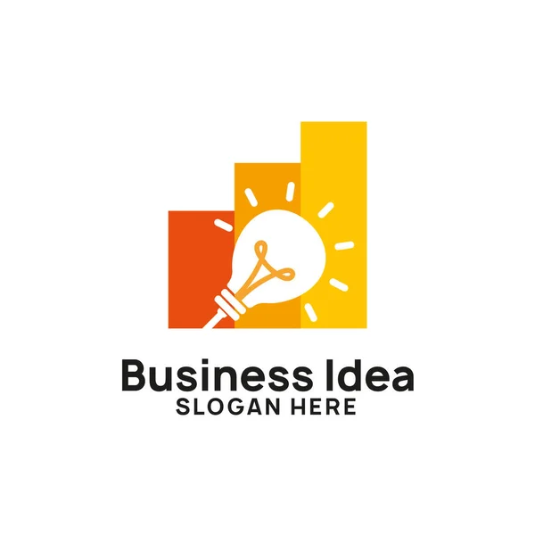 Modelo Design Logotipo Ideia Criativa Negócios Com Gráfico Ilustração Seta — Vetor de Stock